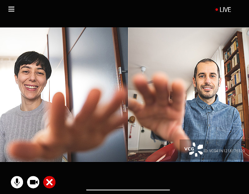 Covid19社交隔离时期的社会关系图片素材