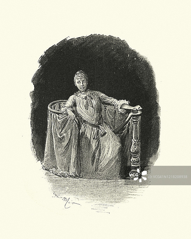 西班牙王后奥地利的玛丽亚·克里斯蒂娜图片素材