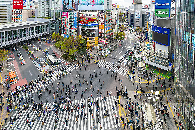 涩谷十字路口图片素材
