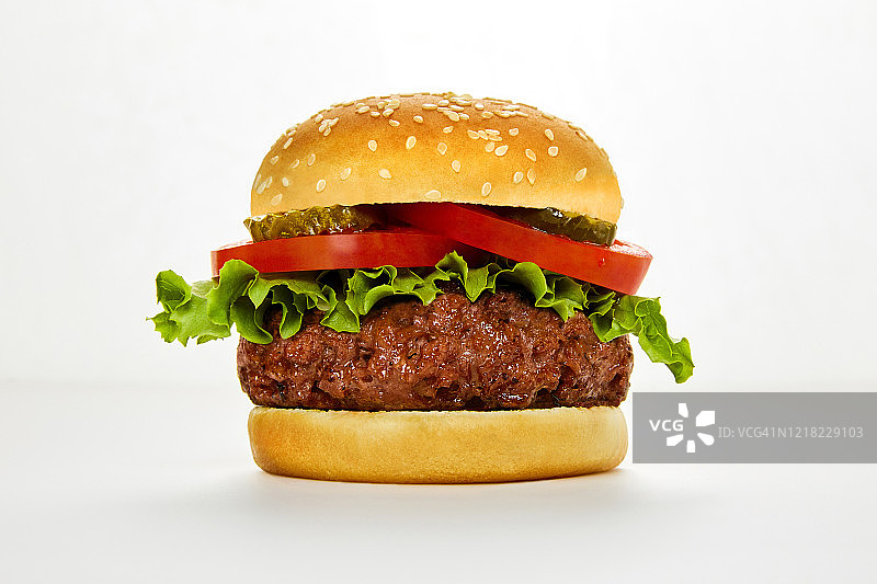 植物蛋白汉堡图片素材