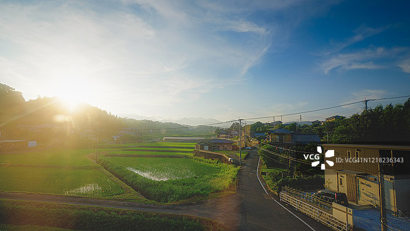 佐贺县的乡村景色图片素材