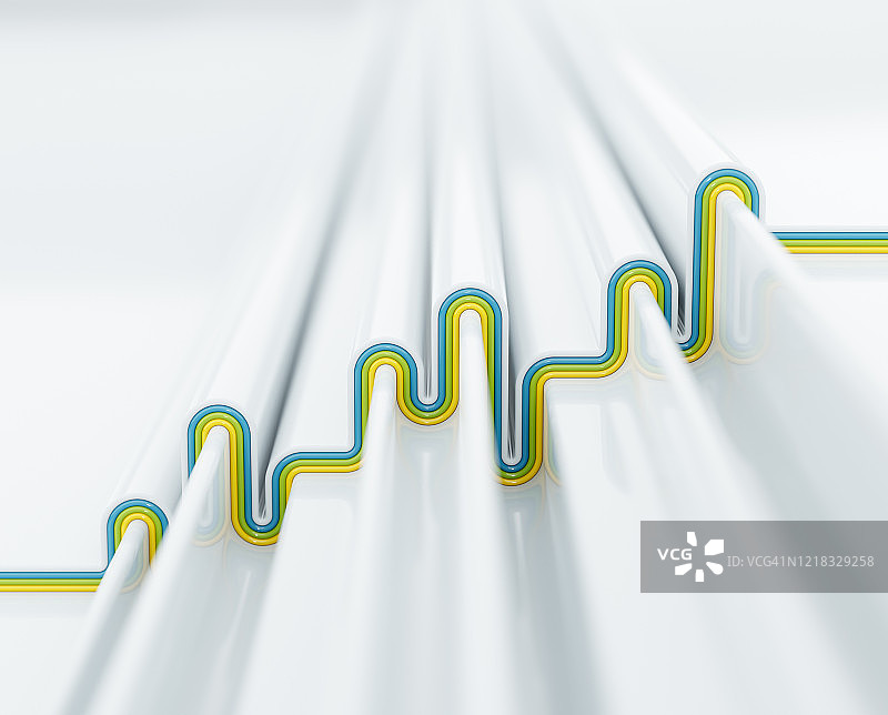 分层曲线形状图片素材
