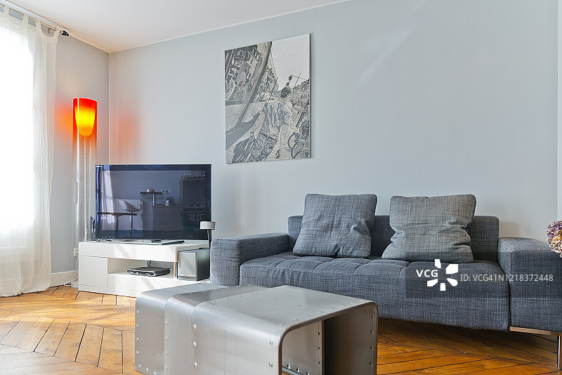 现代单间公寓客厅图片素材