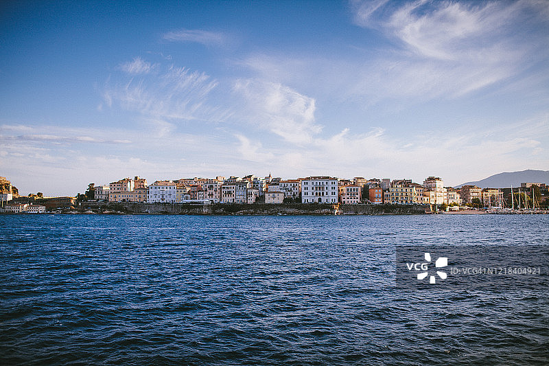 科孚岛日落海景图片素材