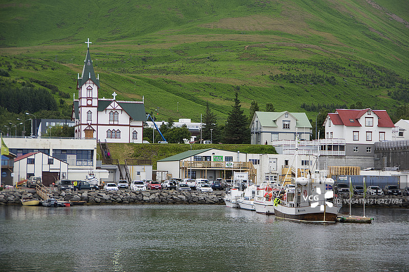 冰岛东北区胡萨维克图片素材
