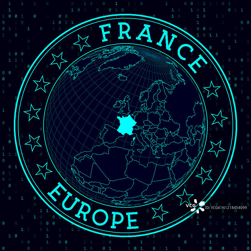 法国圆形标志图片素材