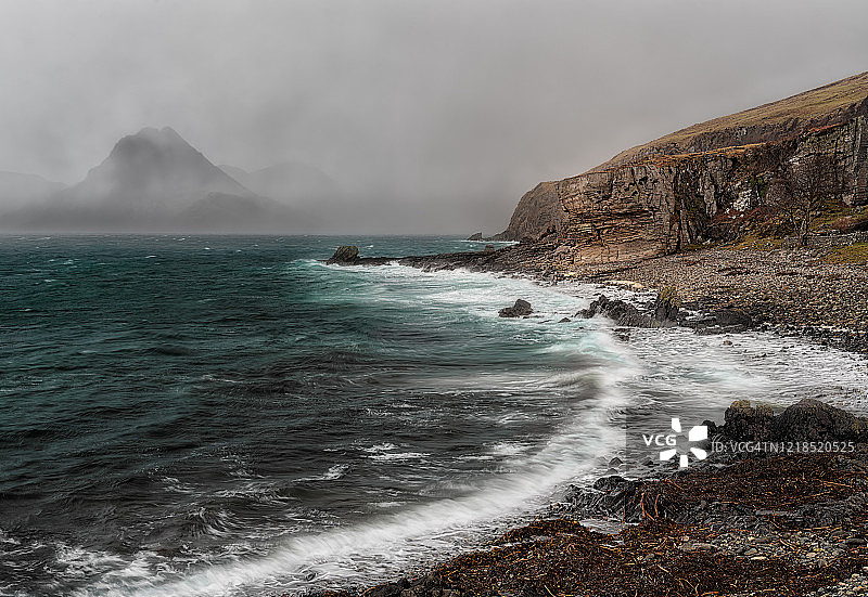 海上暴雨图片素材