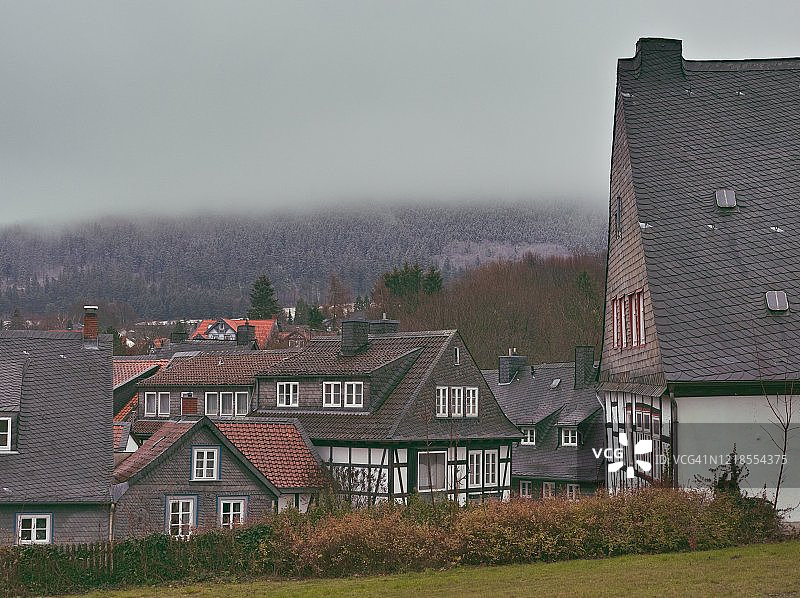 戈斯拉尔历史悠久的老城区图片素材