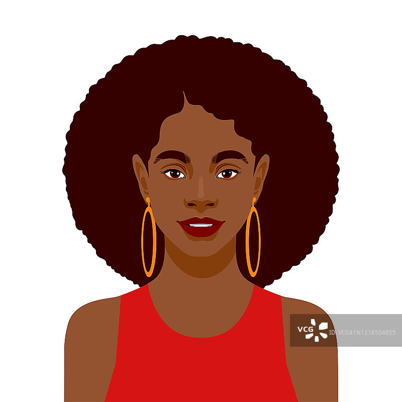 非洲女性肖像图片素材