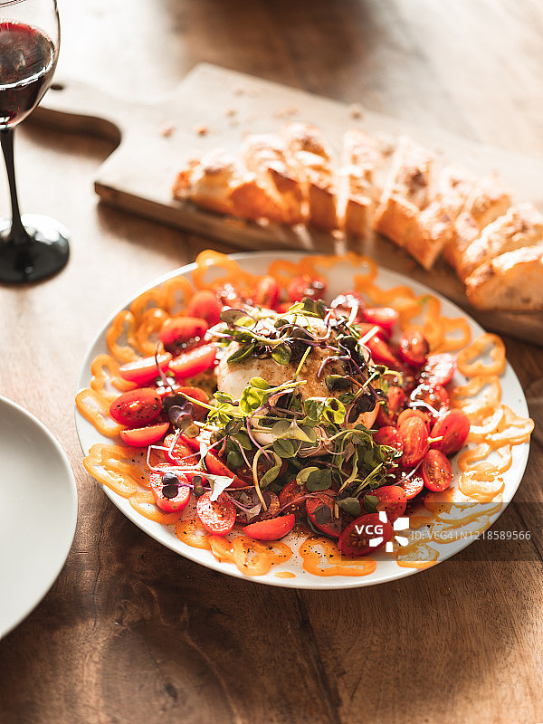 意式布拉塔午餐图片素材