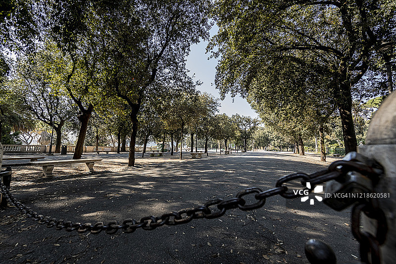 新冠疫情封锁下的罗马生活图片素材