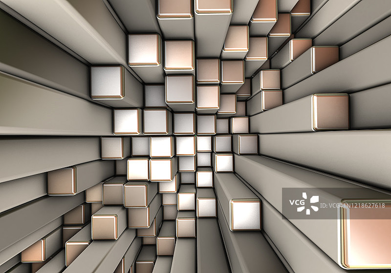 具有不同立方体的抽象3D背景图片素材