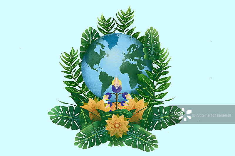环保地球插画素材图片素材
