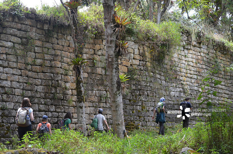 秘鲁亚马逊查查波亚斯库埃拉普考古遗址和前印加堡垒图片素材