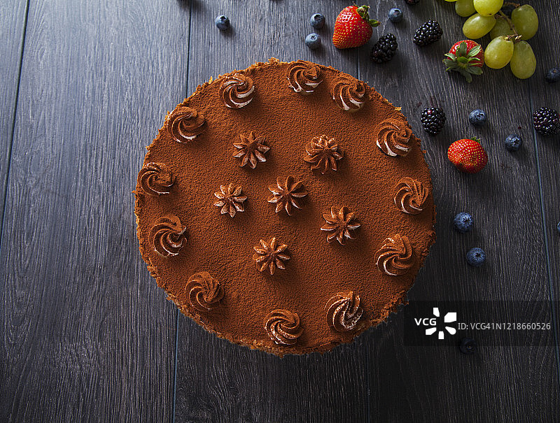 提拉米苏慕斯蛋糕图片素材