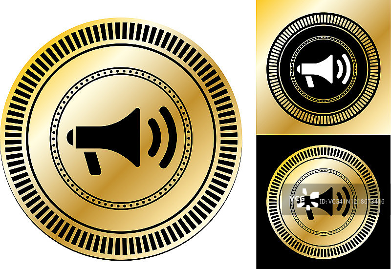 扩音器公告图标图片素材