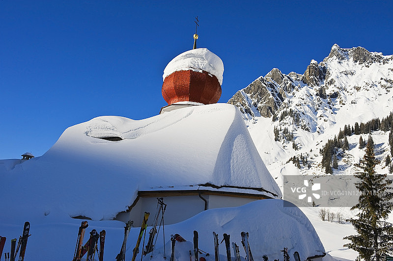 奥地利滑雪场景图片素材