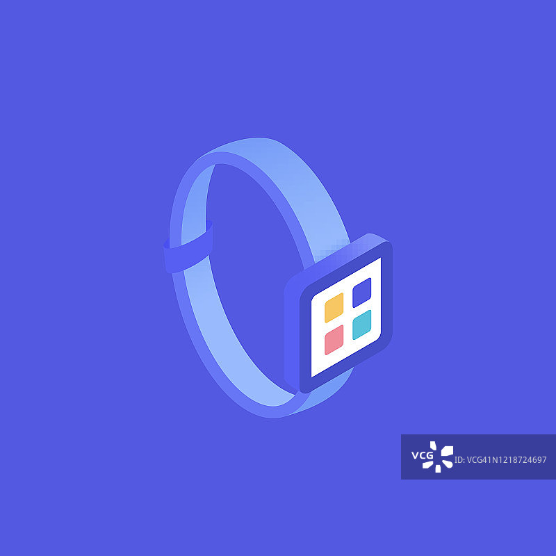 智能手表等距图标图片素材