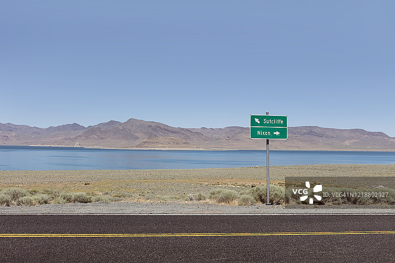内华达州金字塔湖，美国图片素材