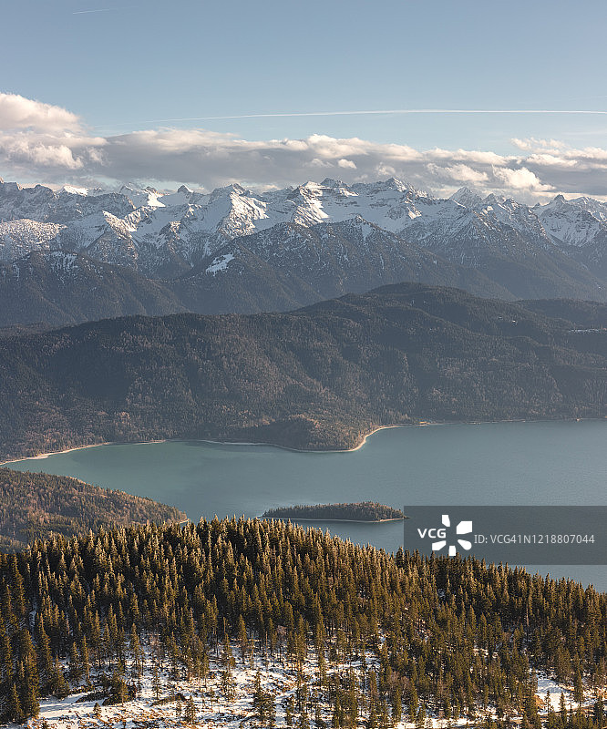 巴伐利亚阿尔卑斯山-赫尔佐格stand图片素材