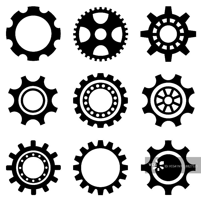 齿轮组矢量图标图片素材