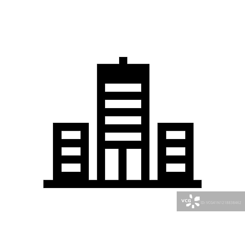 扁平风格的医院标志矢量图图片素材