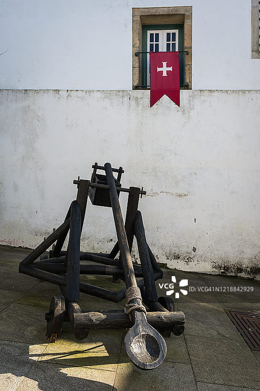 城堡里的投石机图片素材