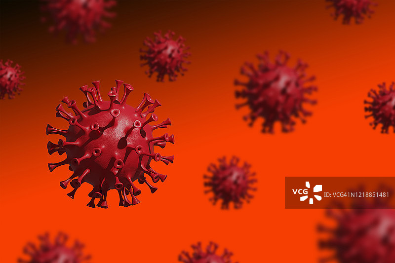 细菌、病毒、冠状病毒、COVID-19、SARS背景图片素材