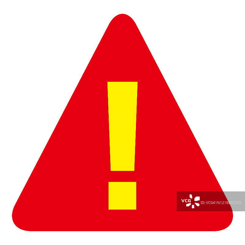 三角形的危险标志图标矢量图图片素材