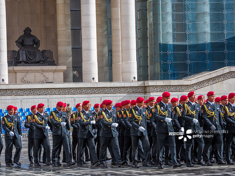 那达慕节开幕式前图片素材