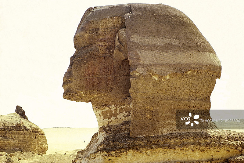 埃及开罗的狮身人面像图片素材