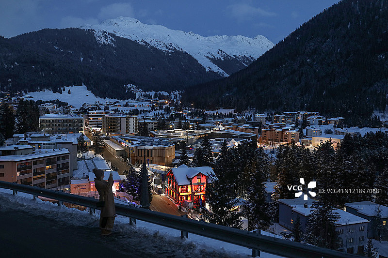 瑞士达沃斯图片素材