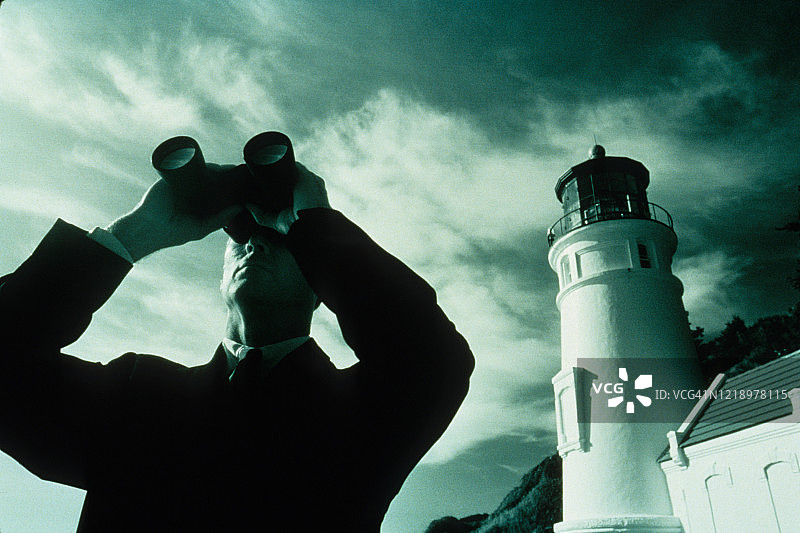 象征性场景中的商务人士图片素材