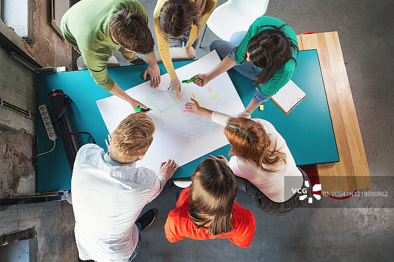 年轻创业者工作场景图片素材