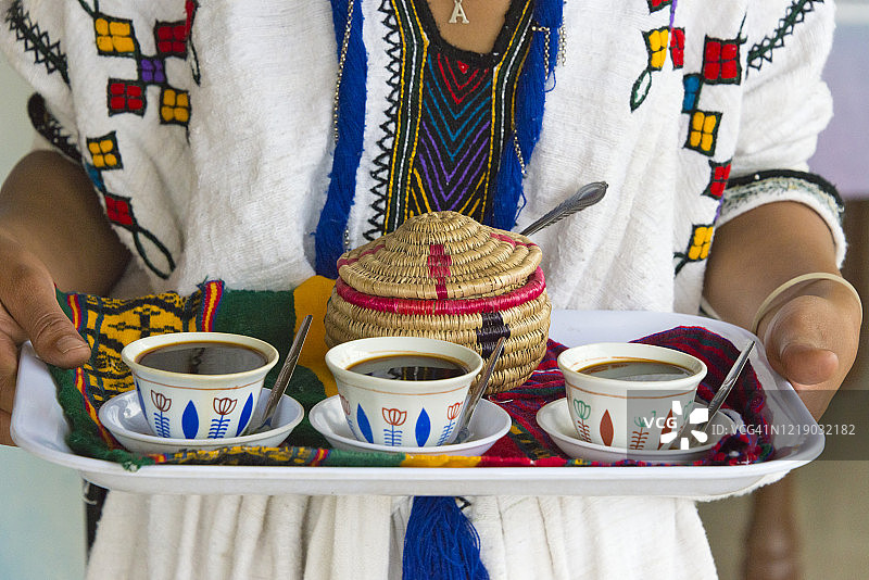 阿姆哈拉人咖啡仪式图片素材