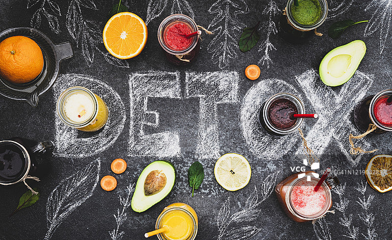 蔬菜汁排毒概念图片素材