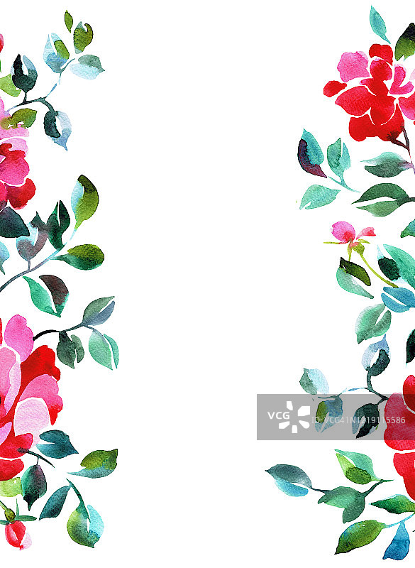 花卉卡片设计图片素材