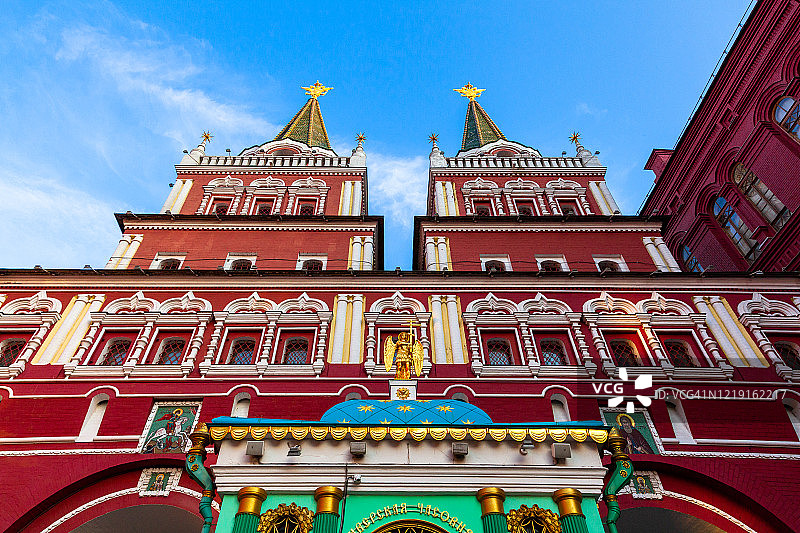 莫斯科克里姆林宫的复活门图片素材