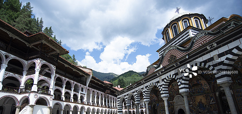 里拉修道院图片素材