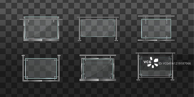 玻璃栏杆图片素材