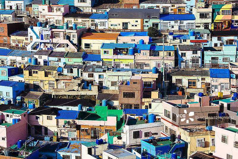 甘川山村小镇图片素材