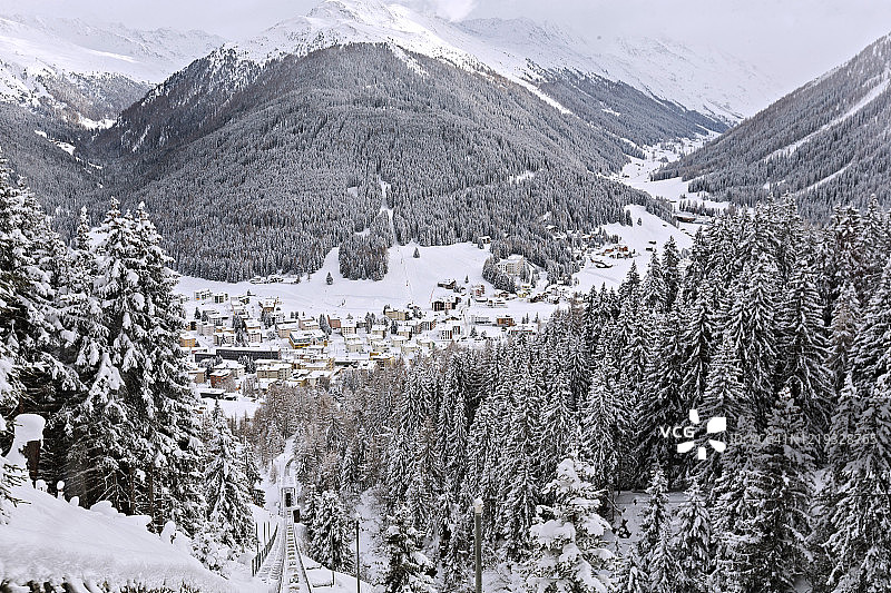 瑞士达沃斯图片素材