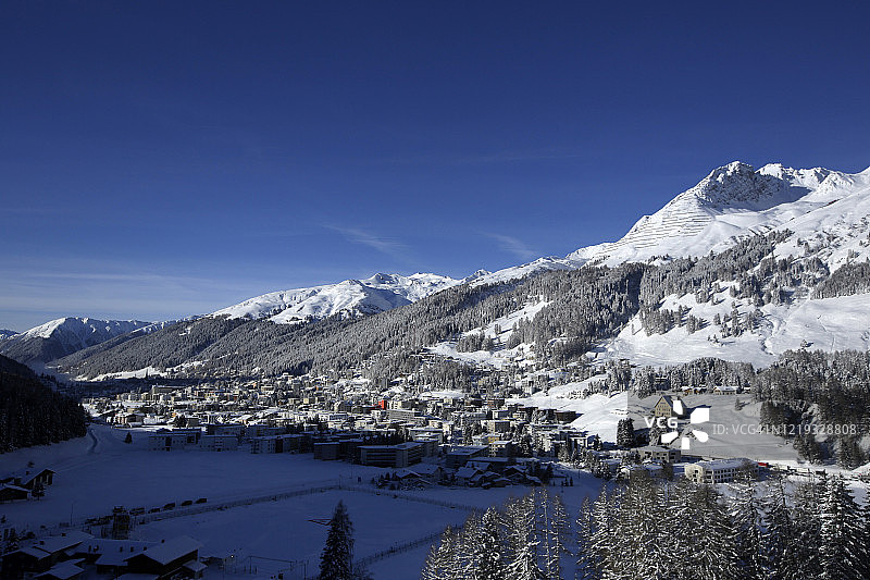 瑞士达沃斯图片素材