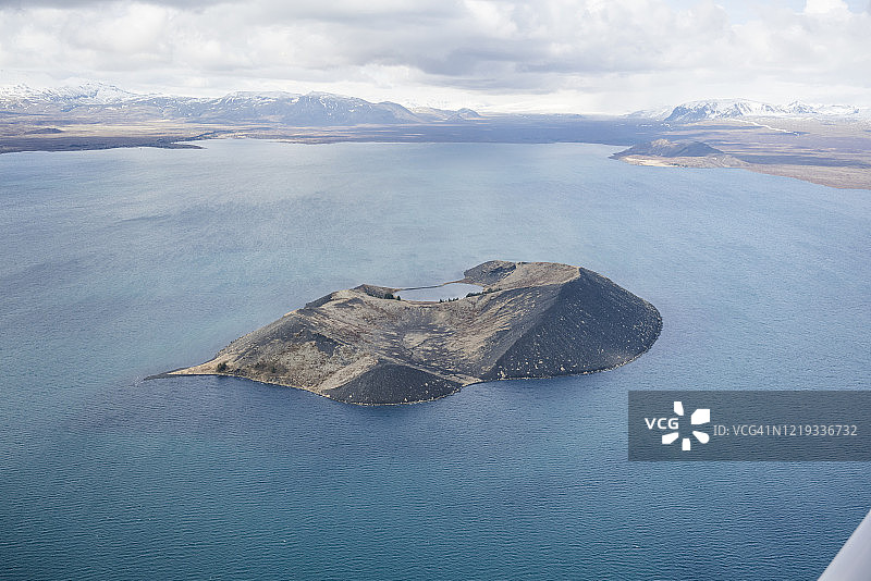 辛格韦德利国家公园平瓦拉湖桑迪岛鸟瞰图片素材