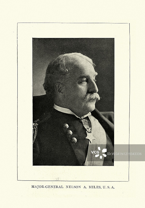 纳尔逊·A·迈尔斯，美国军事将领图片素材