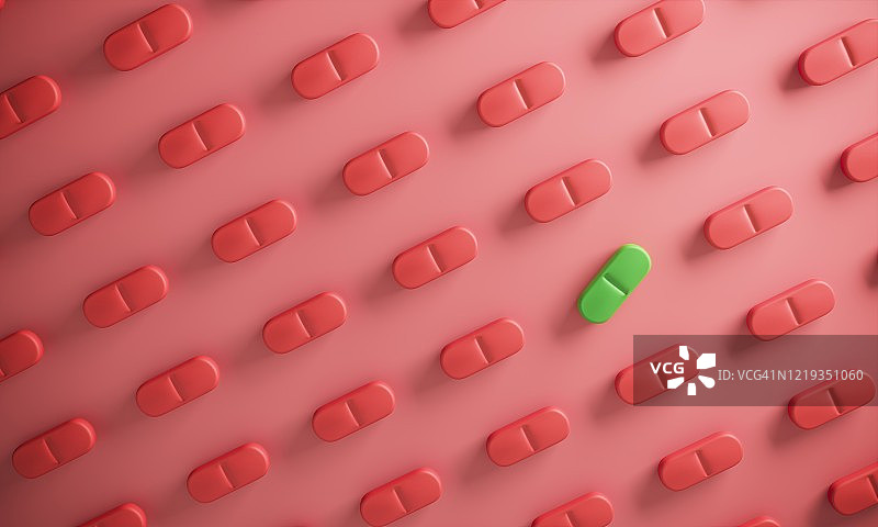 与众不同的药丸图片素材