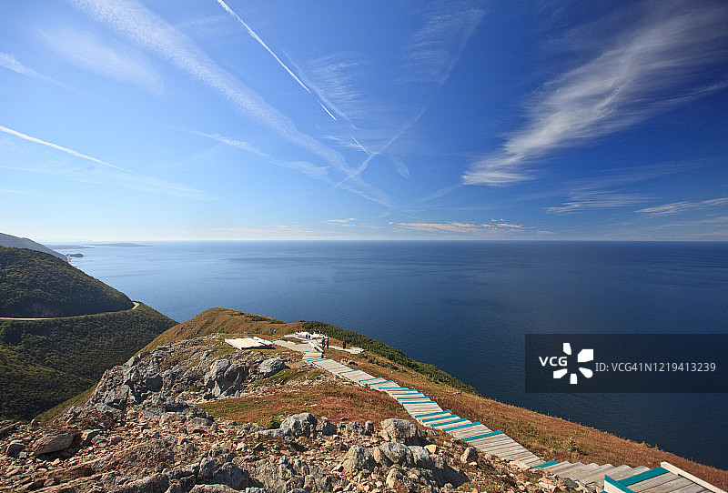 布雷顿角的天际线小径图片素材