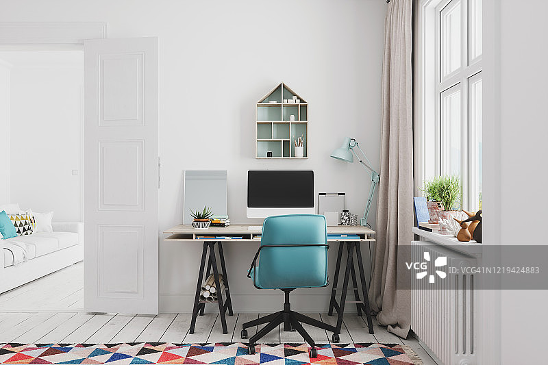 家庭办公室室内设计图片素材
