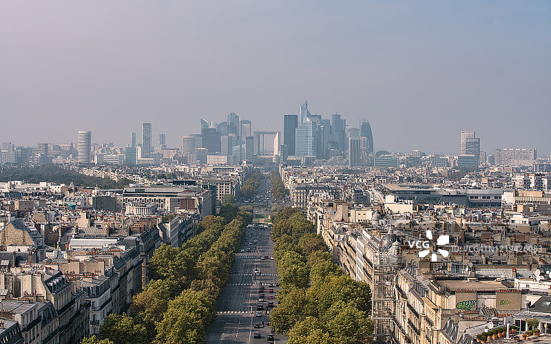 巴黎拉德芳斯天际线图片素材