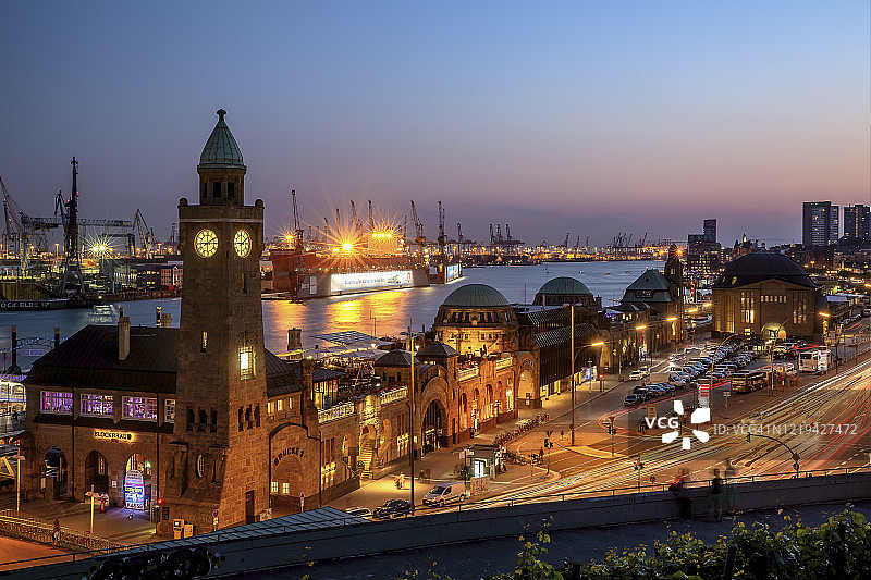 德国汉堡港口景观图片素材